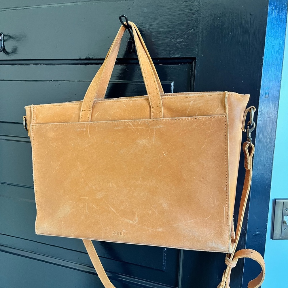 ABLE Elsabet Leather Work Tote